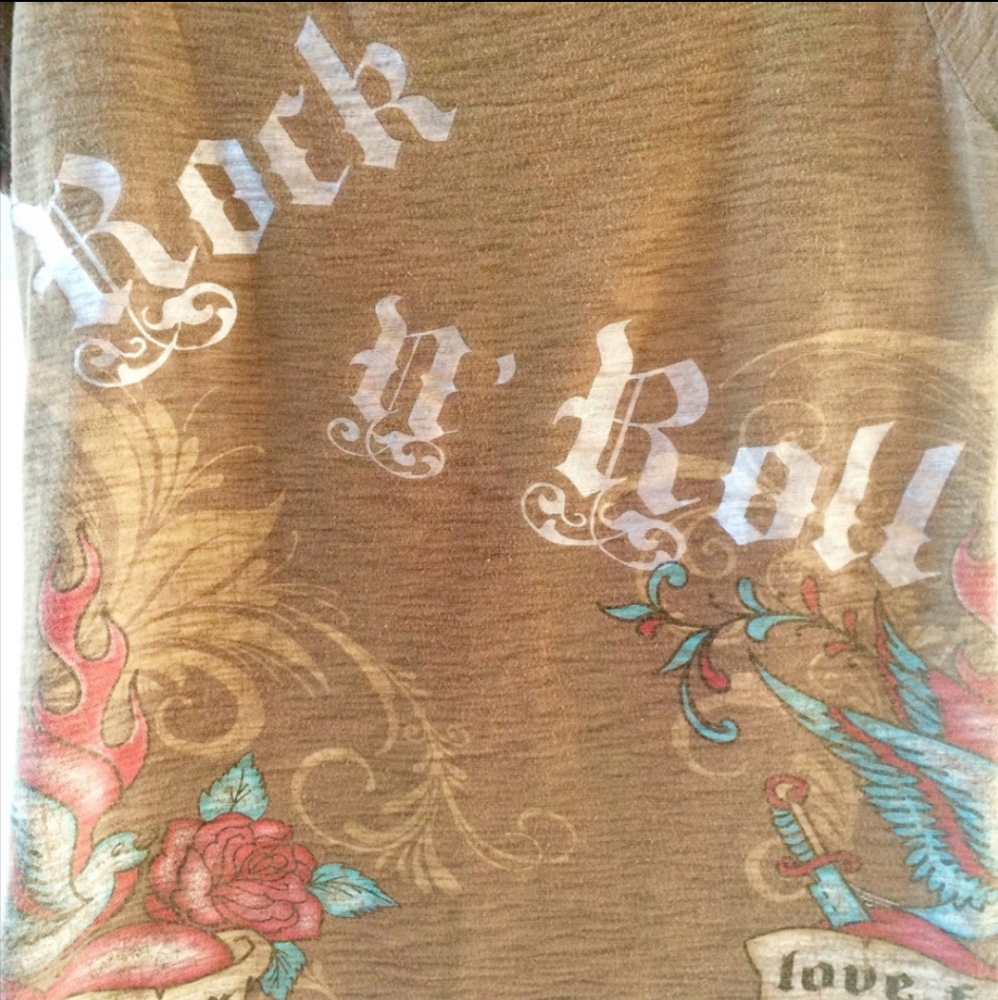 VINTAGE ROCK N ROLL T SHIRT - Picture 2 of 3